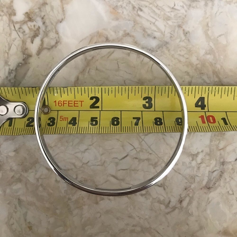 925 Sterling & Diamonds Solid Matching Bangle & Ring Set - Picture 11 of 11